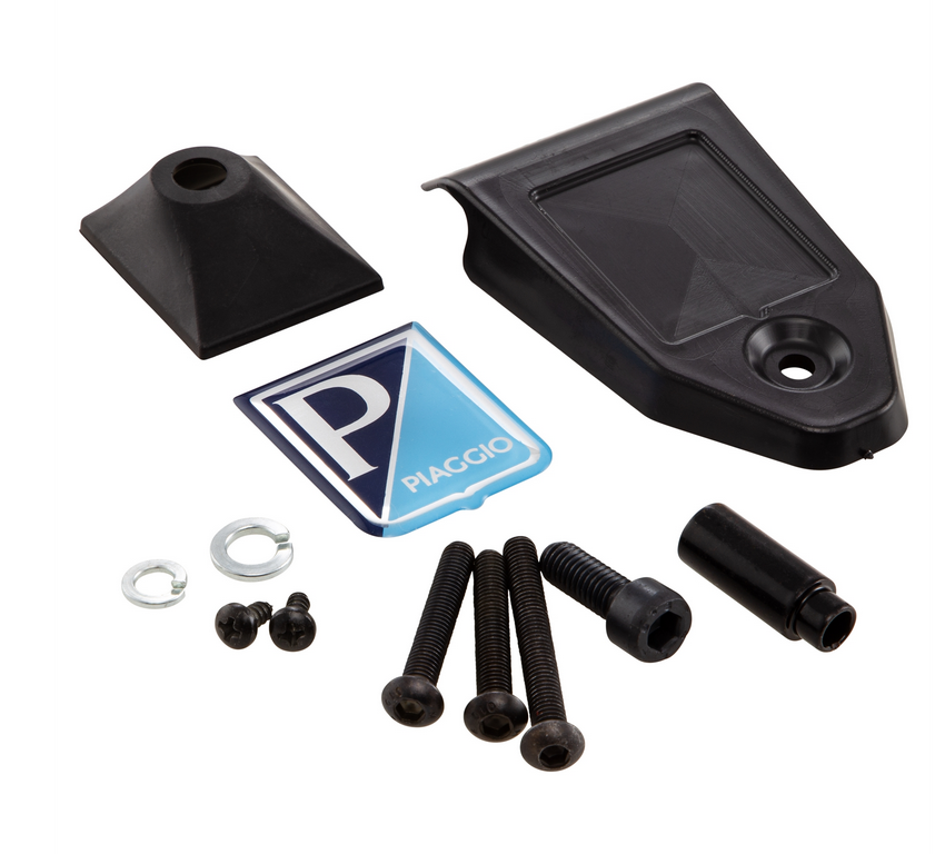 Sturzbügel Beinschild für Vespa Primavera /​Sprint 50-150ccm, schwarz matt