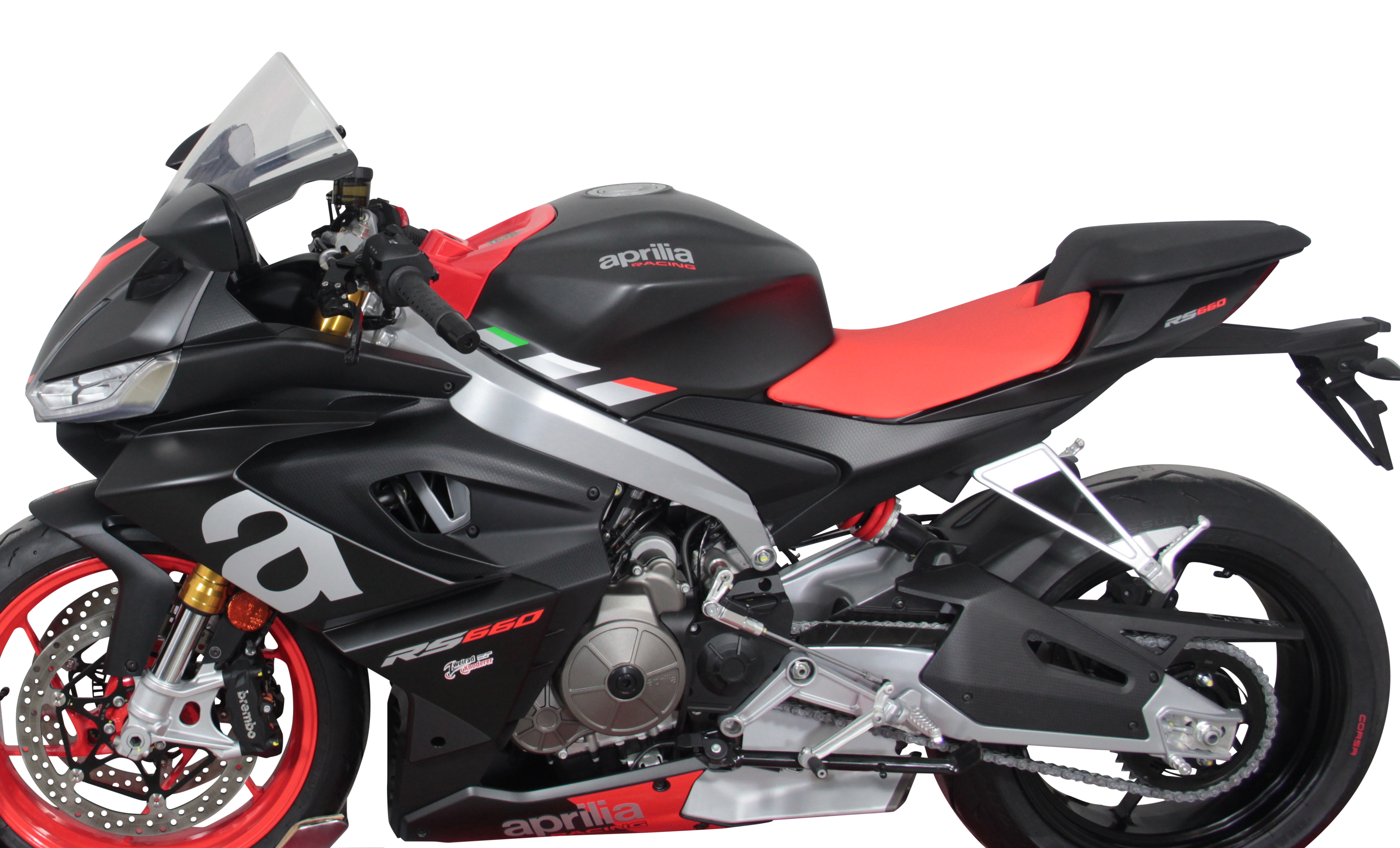 MRA Racingscheibe "R " klar für Aprilia RS 660 2021-