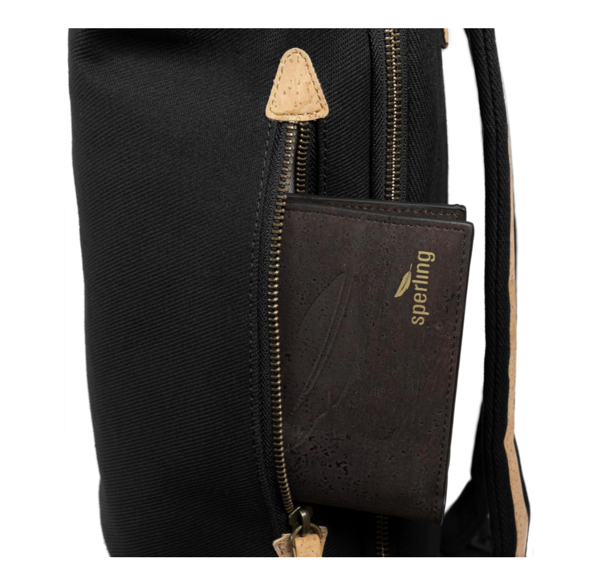 Rucksack Sperling VESPA-Rider Night "SIP Edition" - schwarz/Kork