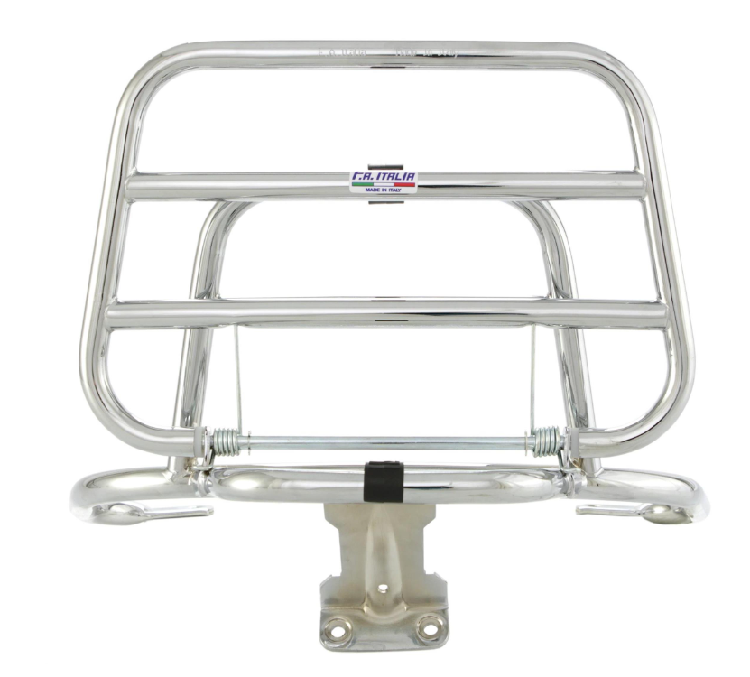 Gepäckträger hinten für Vespa LX /​LXV /​S 50-150ccm, klappbar, chrom