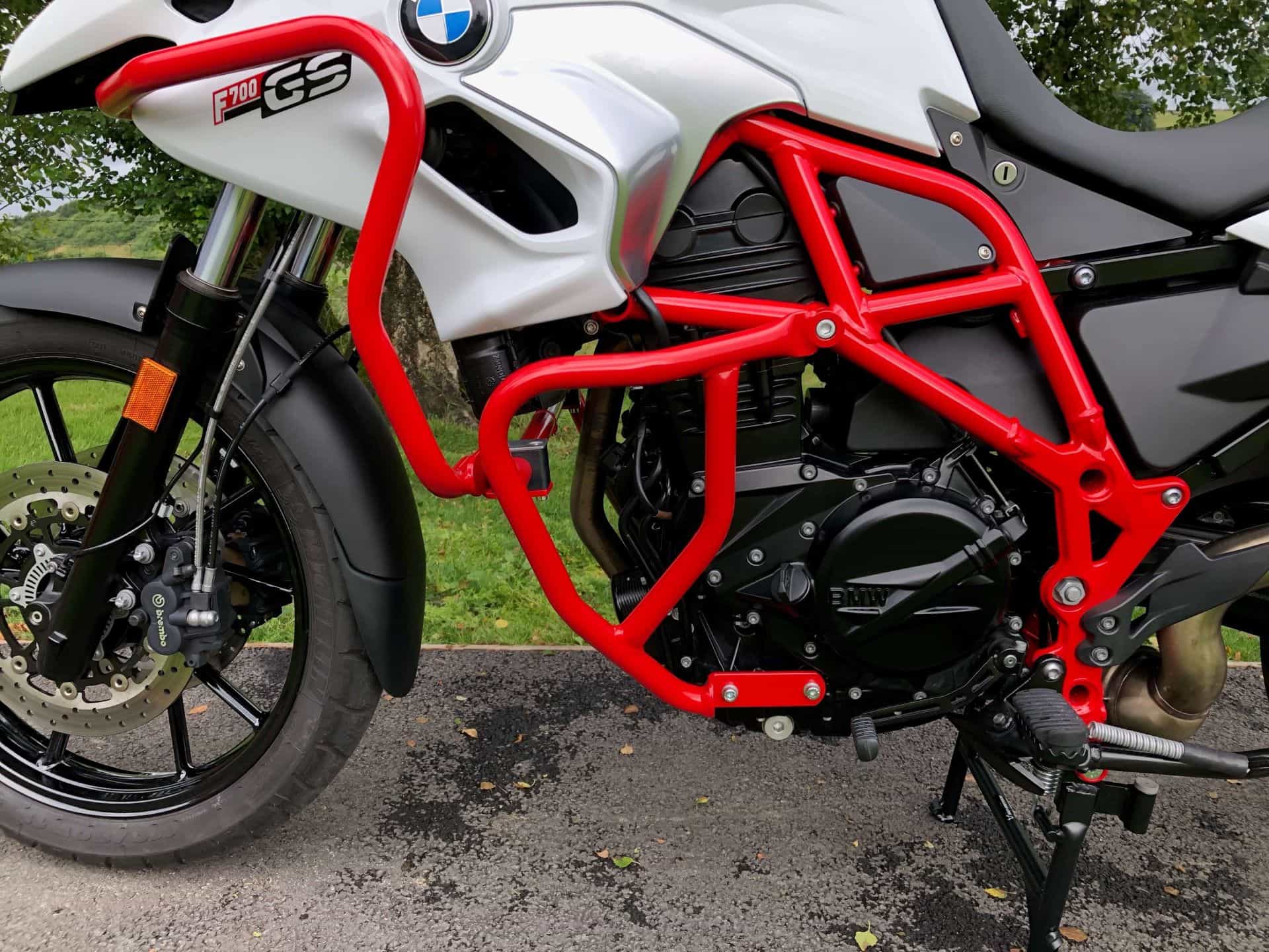 Motorschutzbügel rot für BMW F 800 GS (08-18) Hepco & Becker