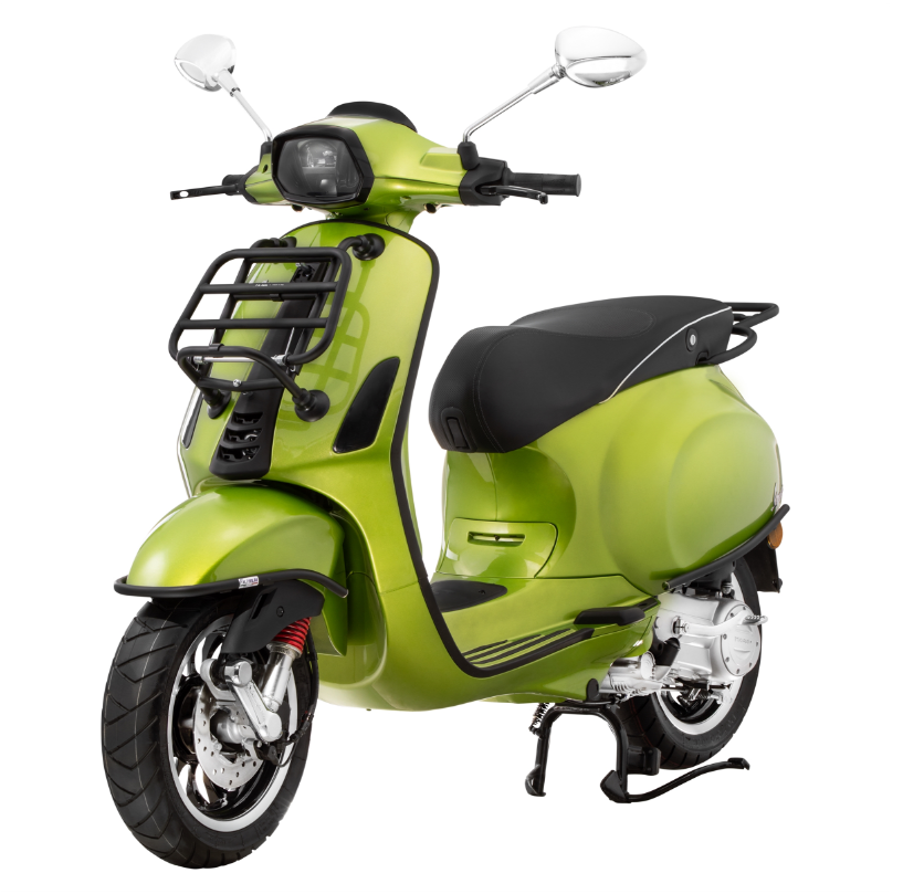 Sturzbügel Seitenhaube für Vespa Primavera/​Sprint/Elettrica 50-150ccm, schwarz matt