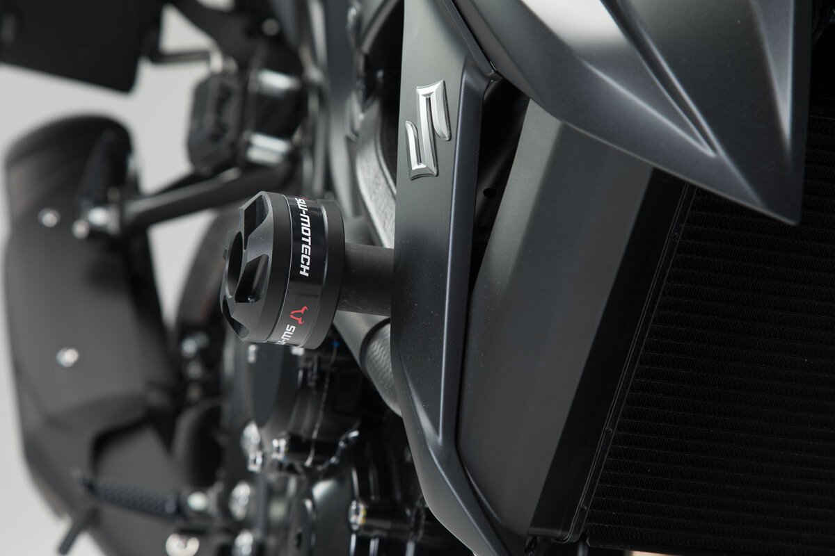 SW-Motech Sturzpad-Kit schwarz für Suzuki GSX-S 750 /Yamaha MT-03