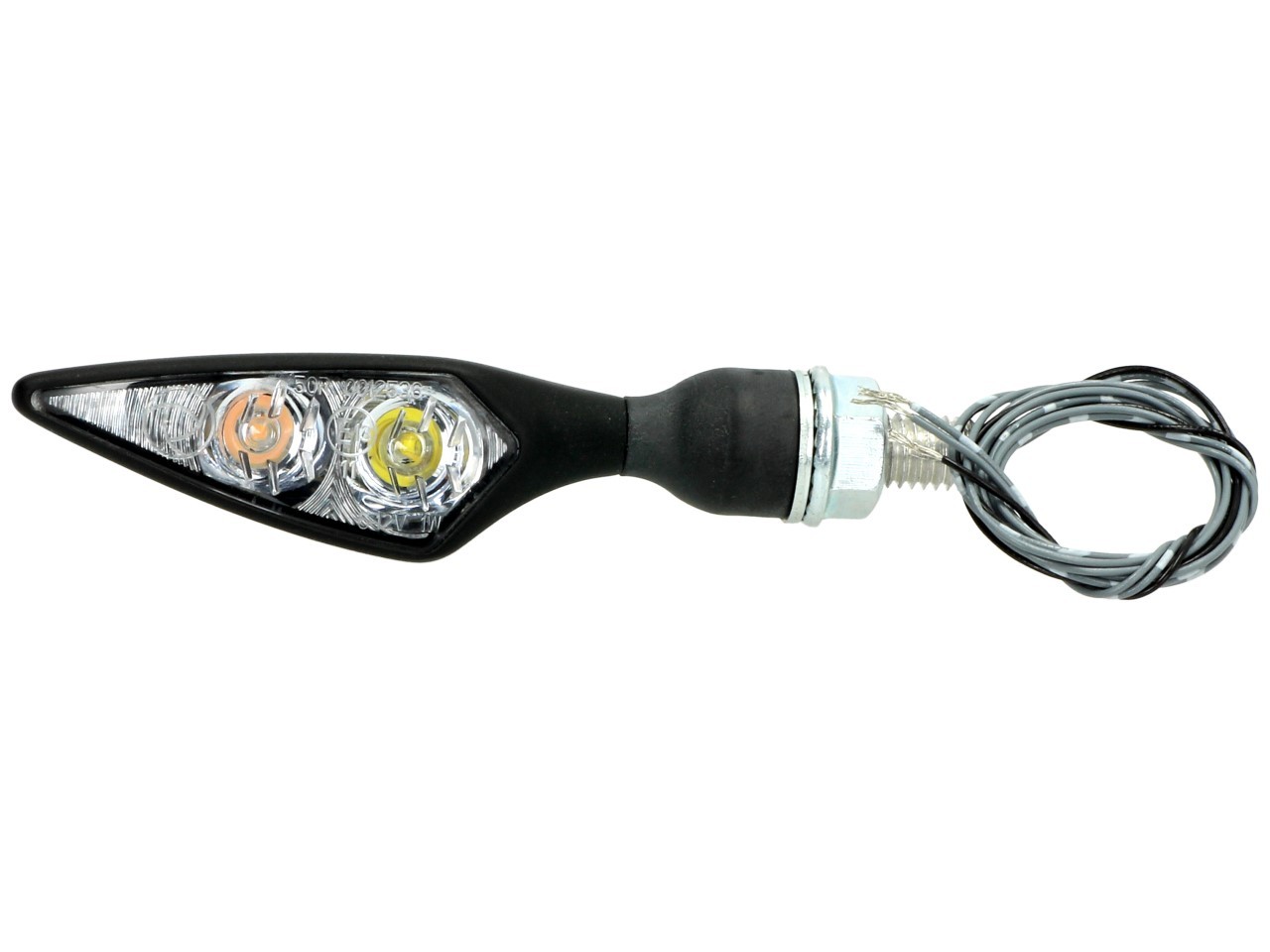 Kellermann Blinker, Rhombus PL, Stahl, LED, vorne rechts, 12 V, schwarz seidenmatt, E-geprüft
