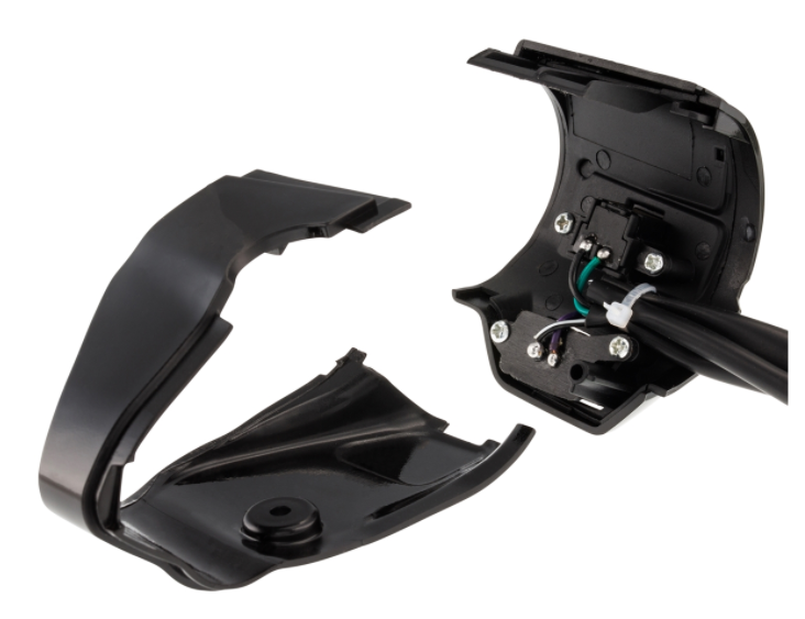 Schaltereinheit DMP rechts für Vespa Primavera/​Sprint, schwarz glänzend