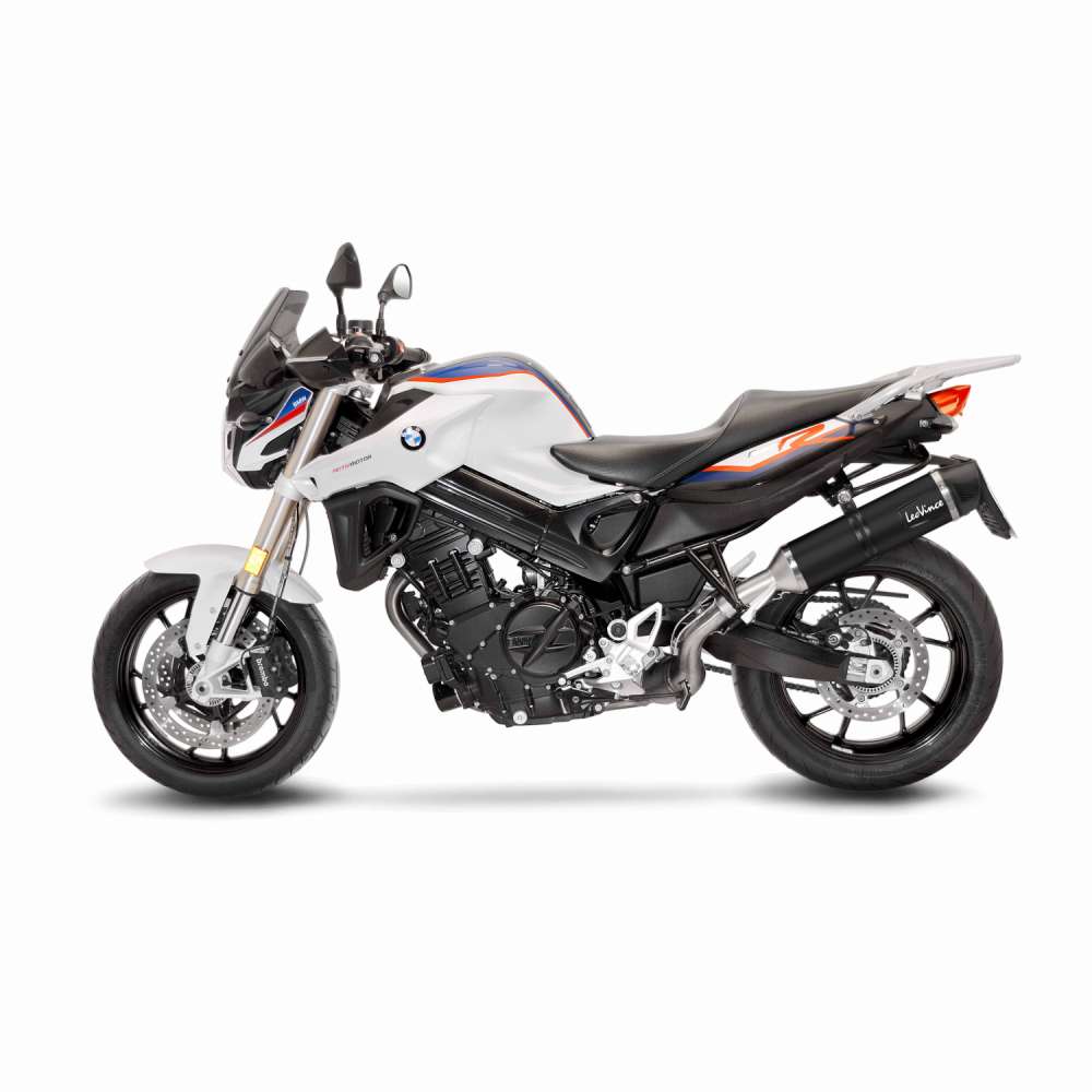LeoVince Auspuffanlage LV One Evo für BMW F 800 GT /R, Edelstahl schwarz, slip on, Euro4, ABE