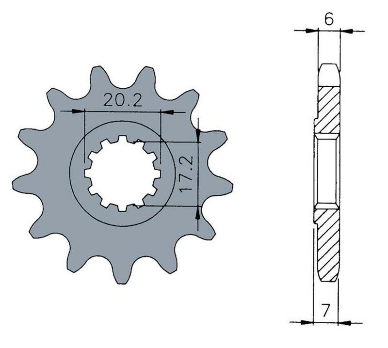 Tecnium Standard Stahlritzel vorne 1120 - 420