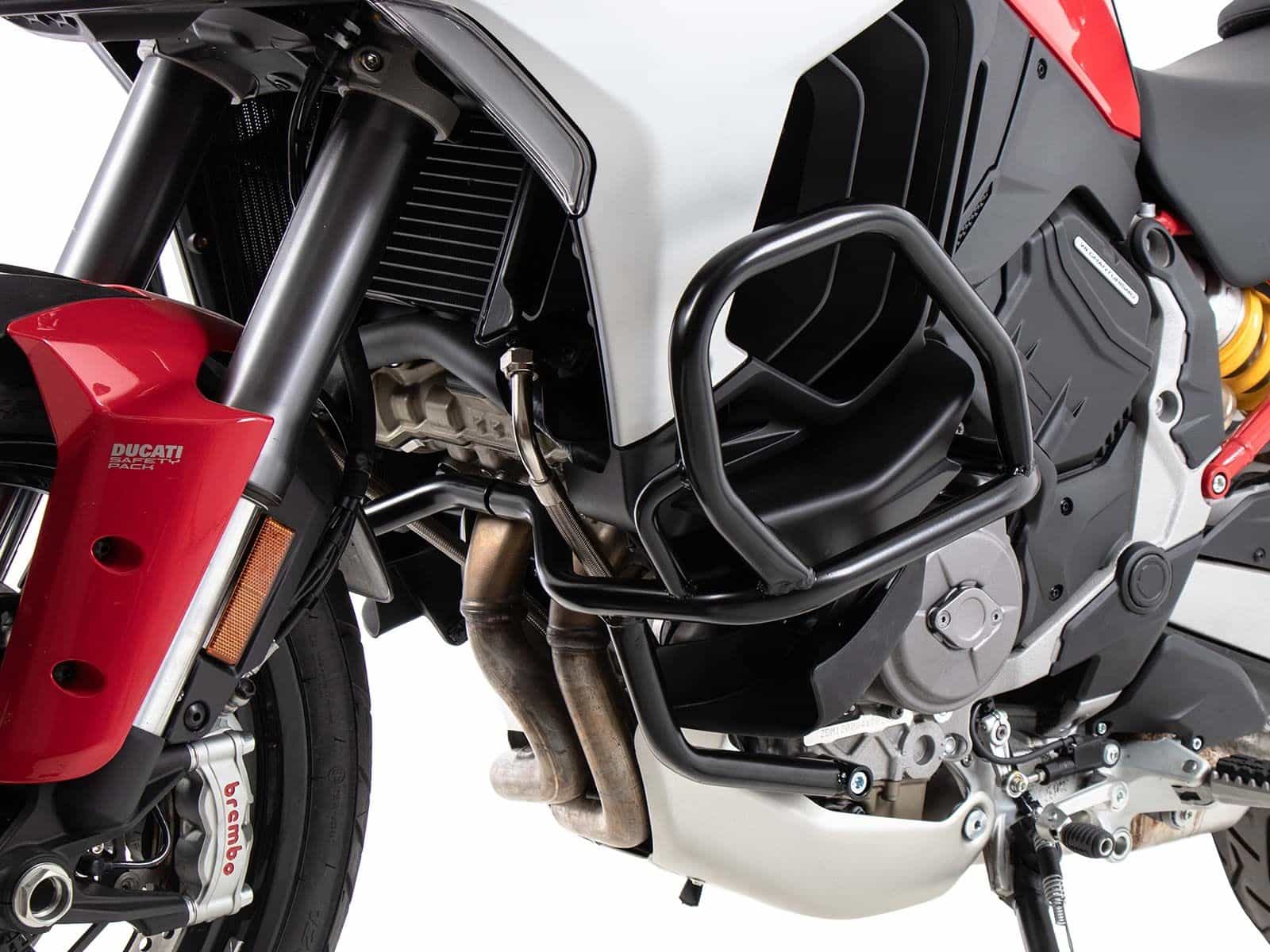 Motorschutzbügel schwarz für Ducati Multistrada V4/S/S Sport/Pikes Peak (21-24) /Rally (23-24)