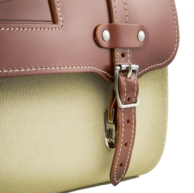 Lederkoffer "Classic" für Vespa, Leder/Canvas