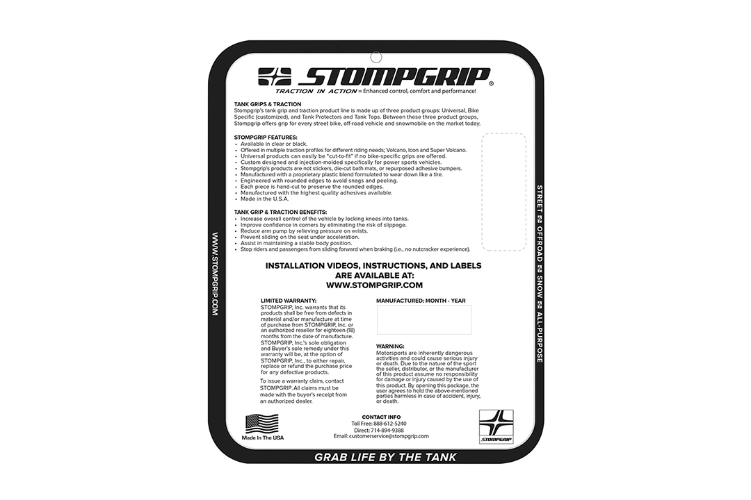 Stompgrip hybrid, Volcano, für Triumph Daytona 675(R)/Str Triple
