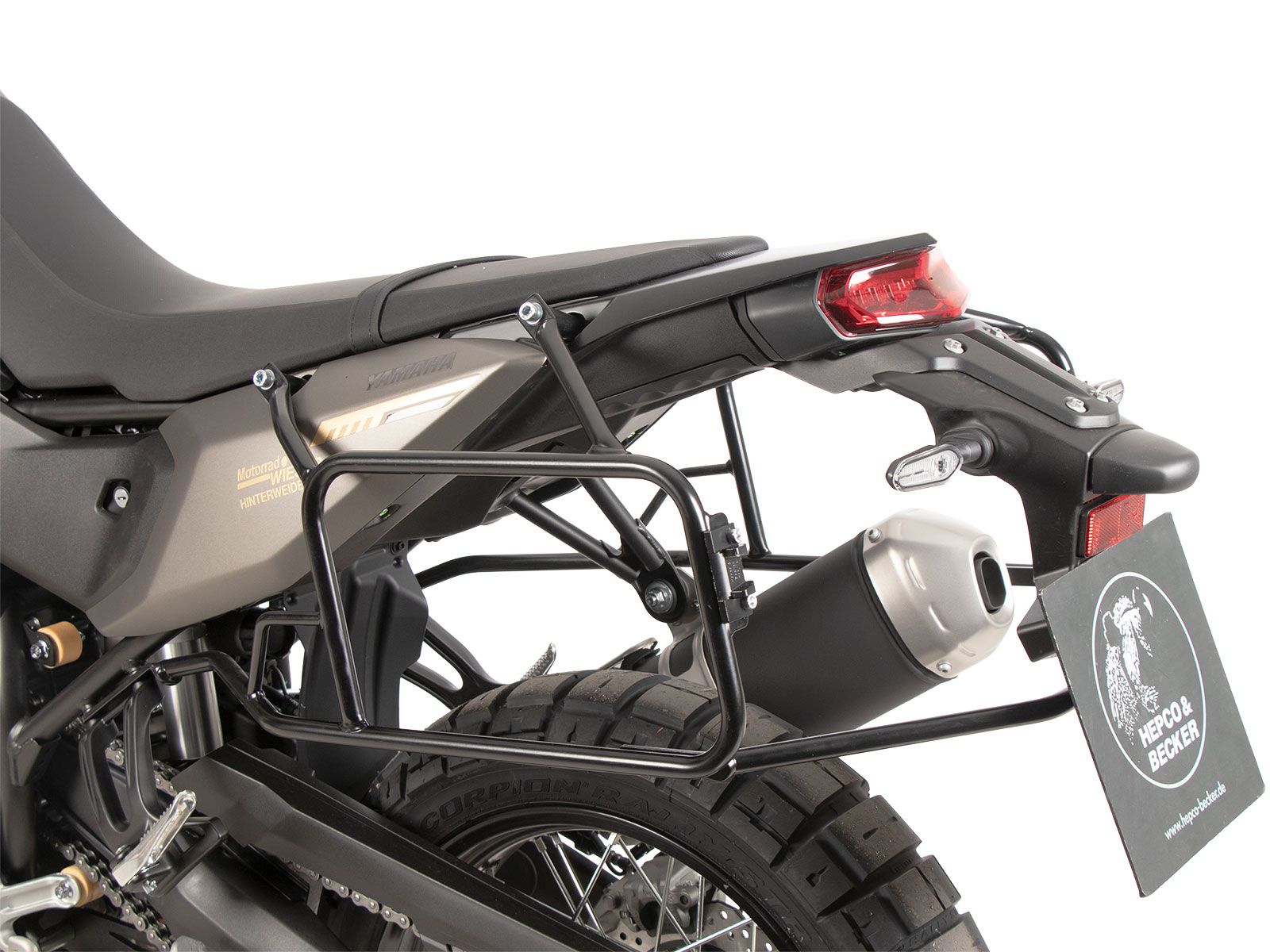 Seitenkofferträger festverschraubt schwarz für Yamaha Ténéré 700 (25-) Hepco & Becker