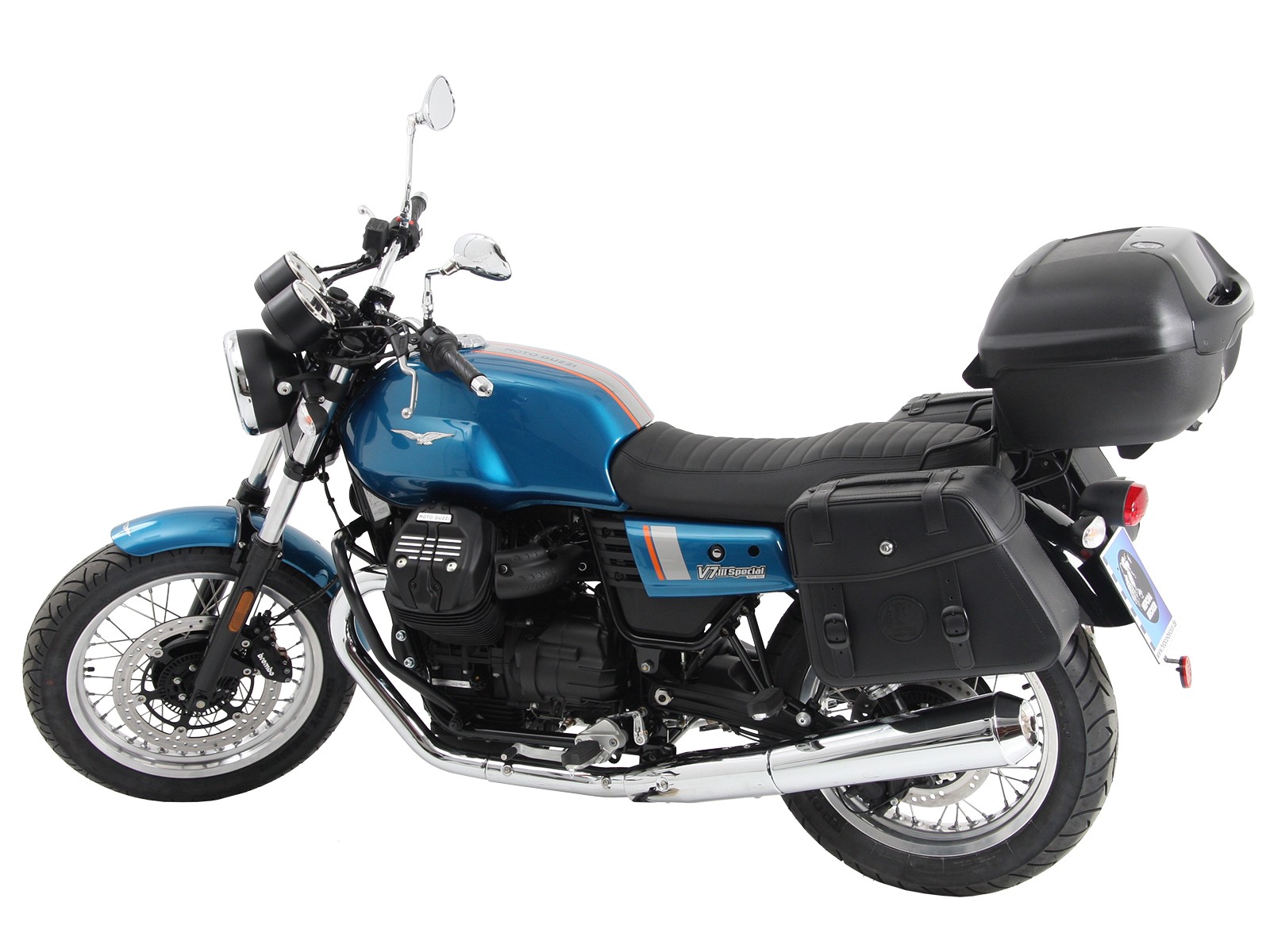 Rohrgepäckbrücke Topcase-Träger chrom für V 7 III stone/ special/ Anniversario/ Racer (Bj.17-)