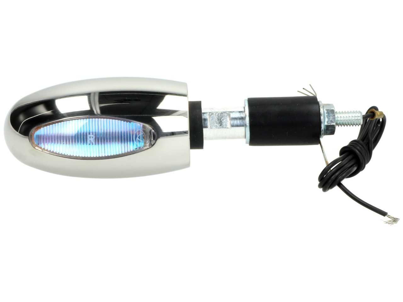 Kellermann Blinker, BL 1000 white, Edelstahl, Halogen, VR/VL, 12 V, 21 W, silber poliert, glänzend