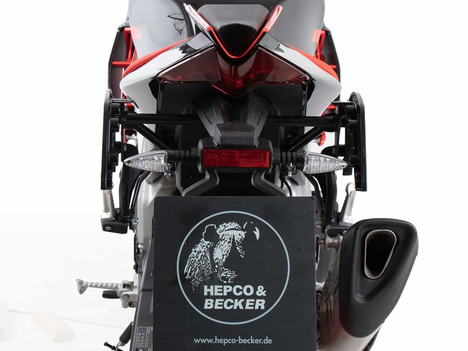 C-Bow Seitenträger schwarz für Aprilia Tuono V4 Factory /RSV 4 /RSV 4 Factory (21-24) Hepco & Becker