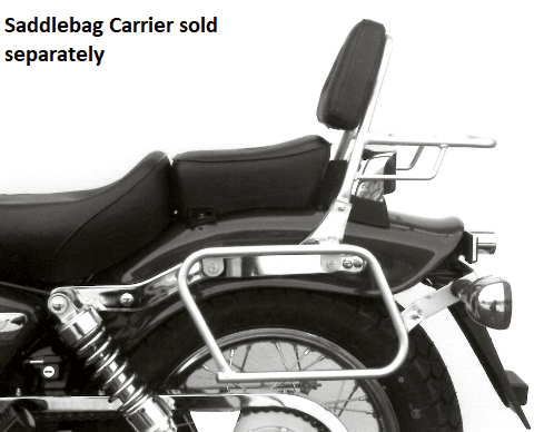 Sissybar mit Gepäckträger chrom für Honda CA 125 Rebel (95-01) /CMX 250 Rebel (96-01)