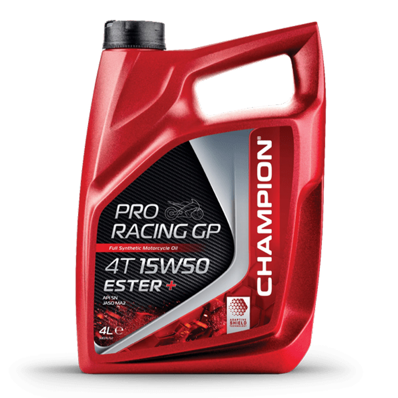 CHAMPION®  Proracing GP 4T 15W-50 ESTER + Vollsynthetisches Motoröl - 4 Liter