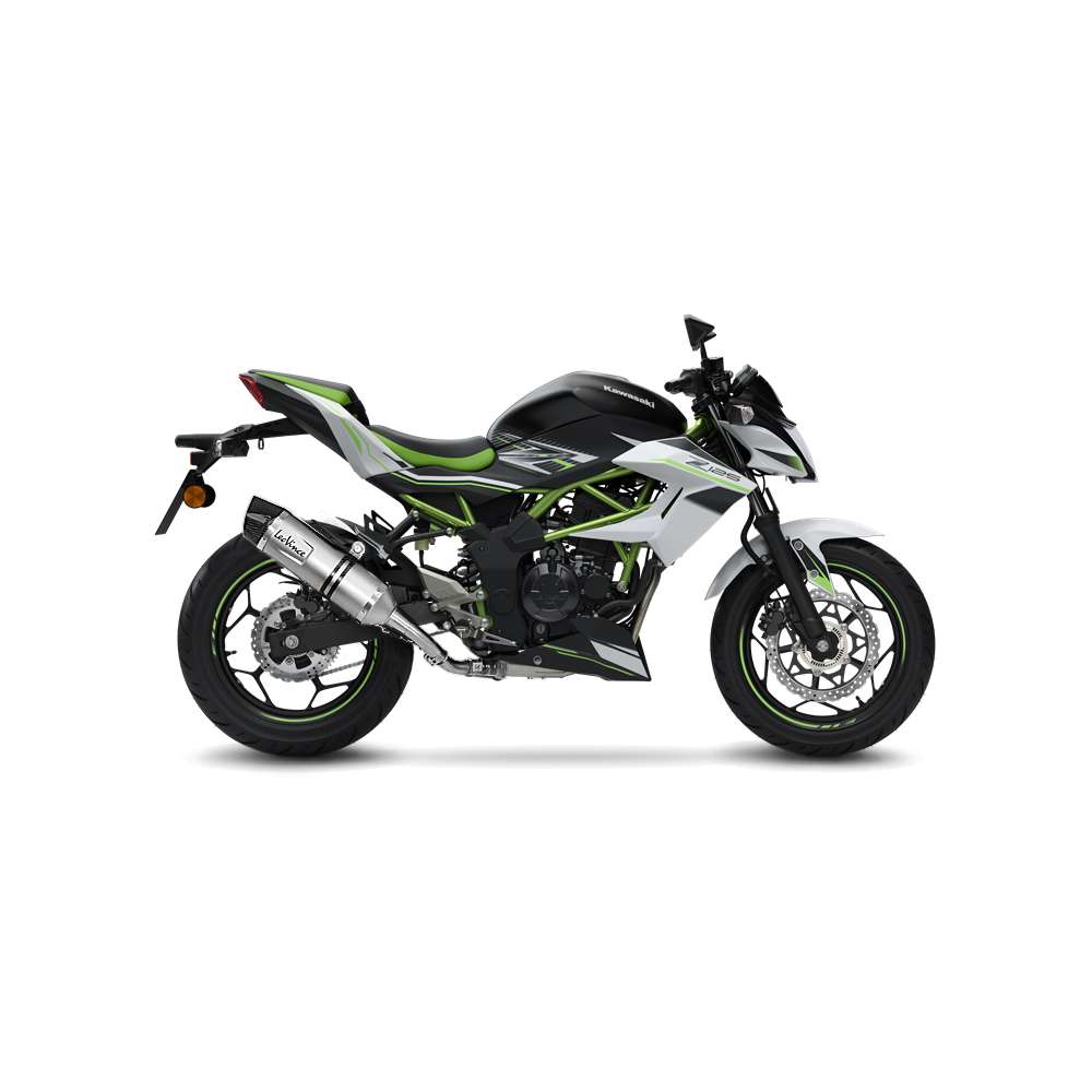 LeoVince Auspuffanlage LV One Evo für Kawasaki Ninja 125 /Z 125, silber, slip on, Euro4, E-Gutachten
