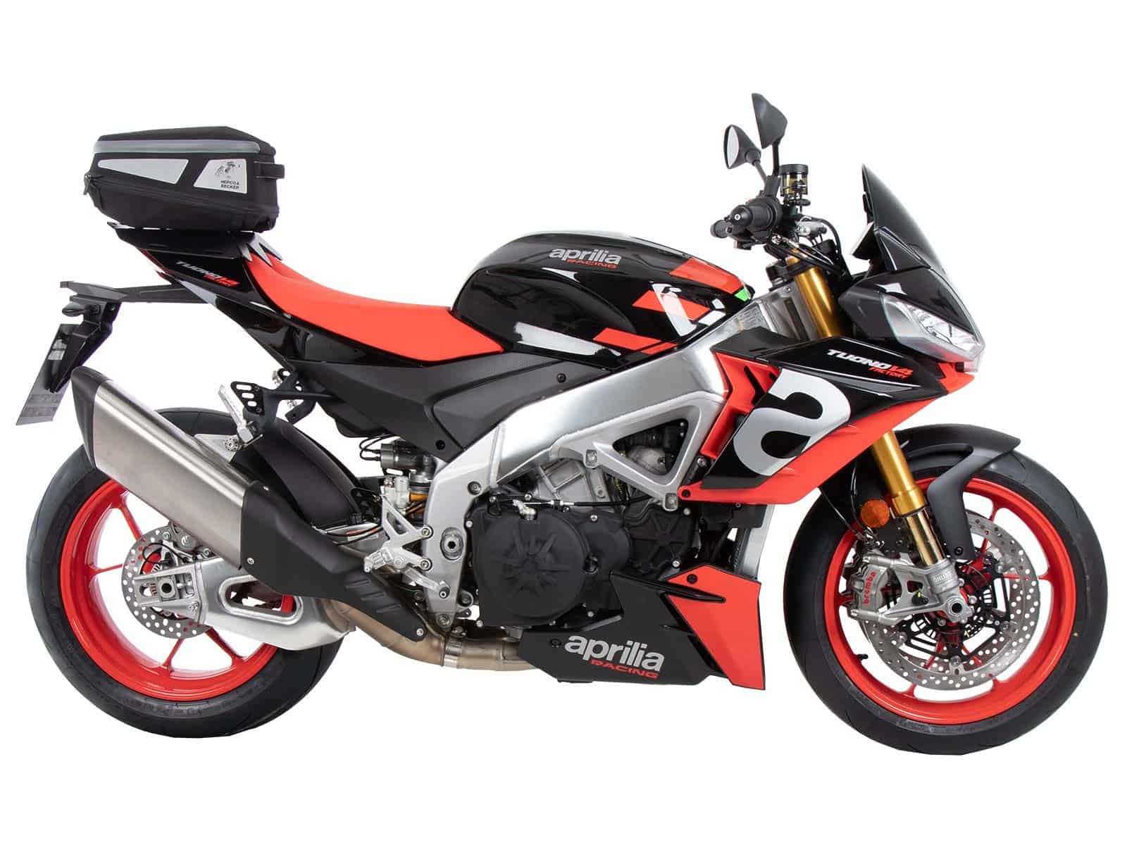 Sportrack festverschraubt schwarz für Aprilia Tuono V4 Factory /RSV 4 /RSV 4 Factory (21-24)