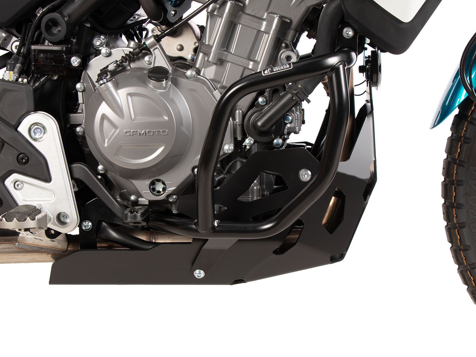 Motorschutzplatte schwarz für CFMoto 450 MT (24-) Hepco & Becker