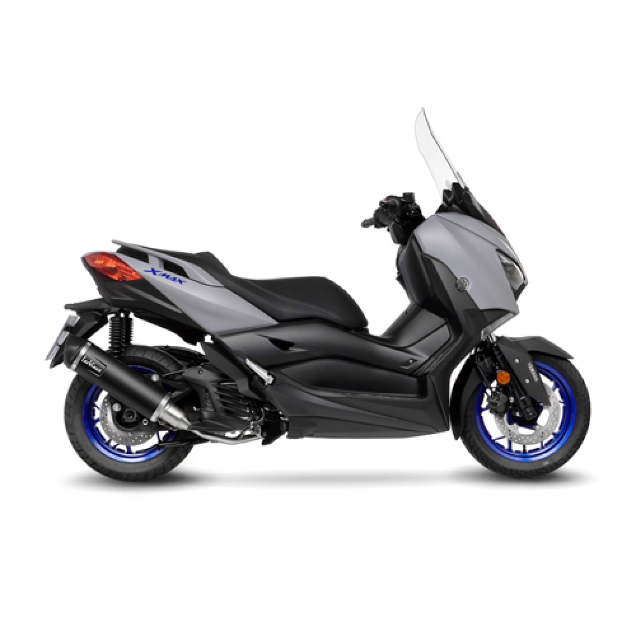LeoVince Komplettanlage SBK Nero für Yamaha X-Max 125 /Tech Max, Edelstahl, ABE, Euro5