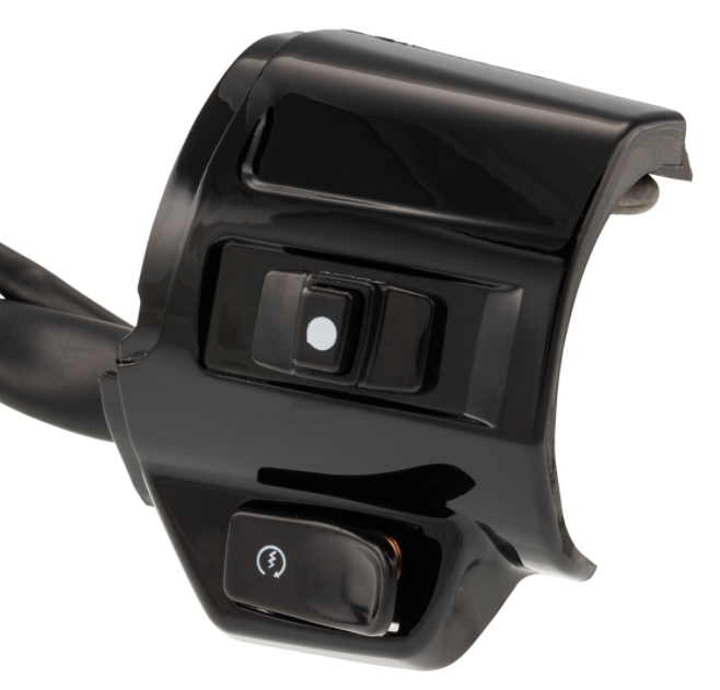 Schaltereinheit DMP rechts für Vespa Primavera/​Sprint, schwarz glänzend