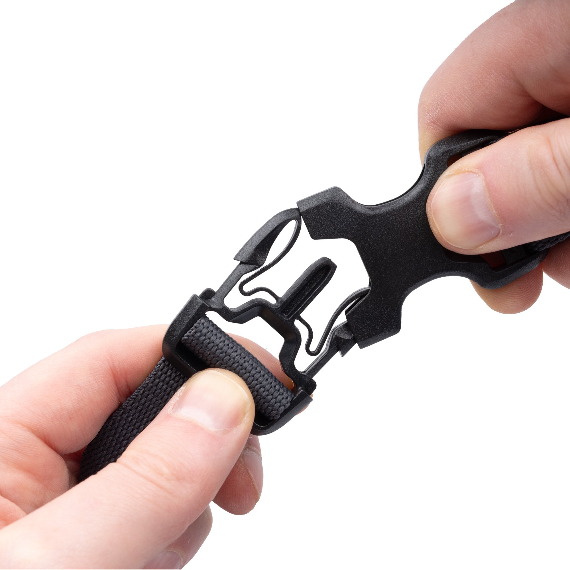 Atlas B-Clip, Spanngurtset 26mm x 1,2m, grau