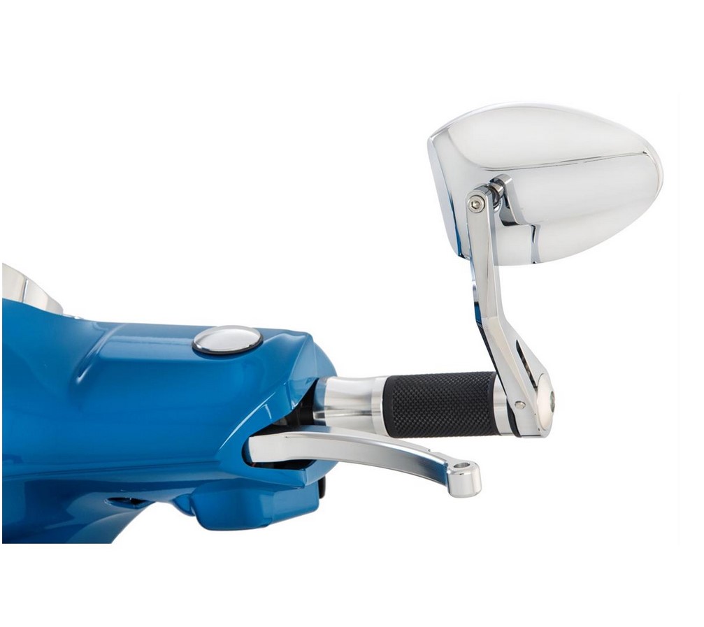 Lenkerendspiegel FERRARA 2 für Vespa, links oder rechts, chrom