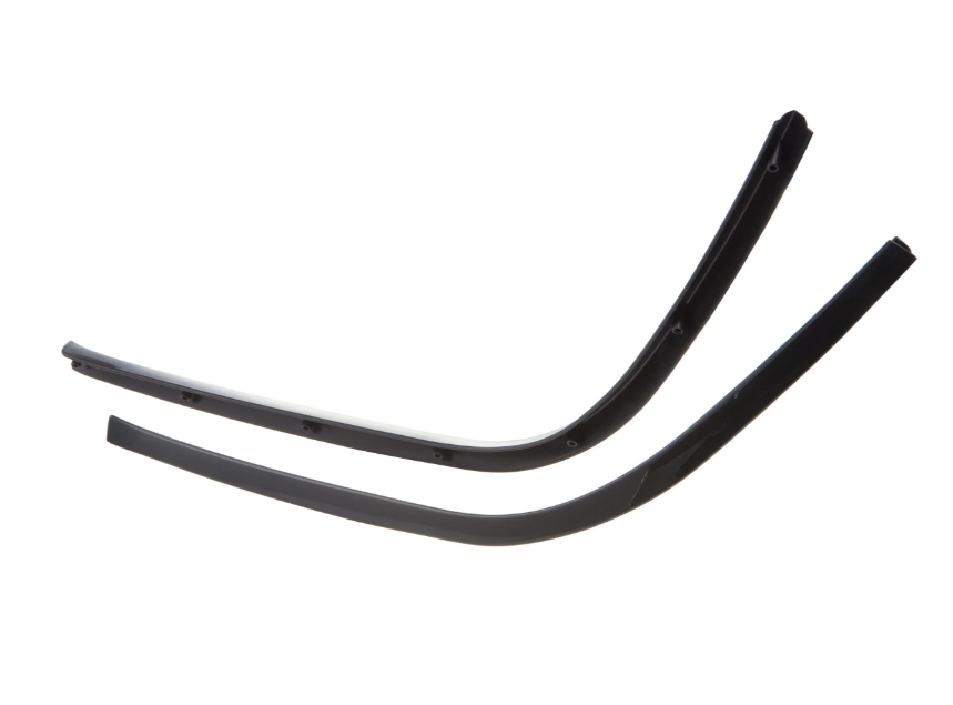 Monoschlitzrohr Beinschild & Trittblech für Elettrica/​Primavera/​Sprint 50-​150ccm, schwarz glänzen