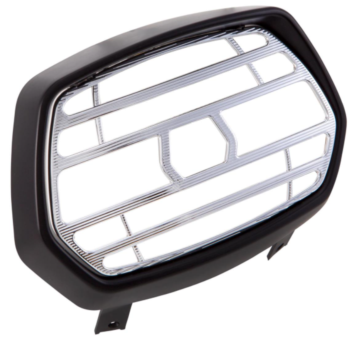 Lampengitter schwarz matt für Vespa Sprint 50-150ccm 2T/​4T, Gitter - chrom