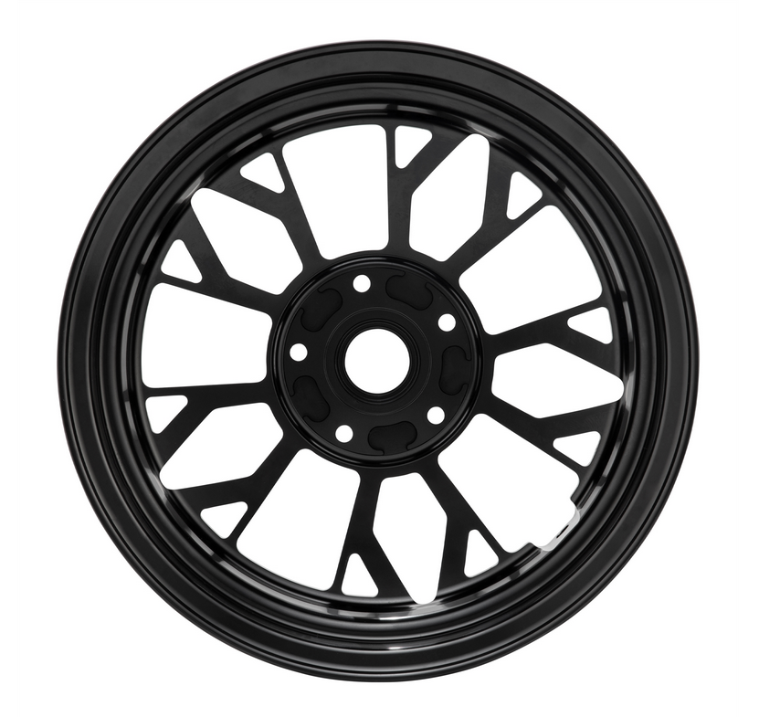 Felge Comb 2 vorne/hinten 12" für Vespa GTS/​GTS Super/​GTV/GT/946 125-300ccm, schwarz glänzend