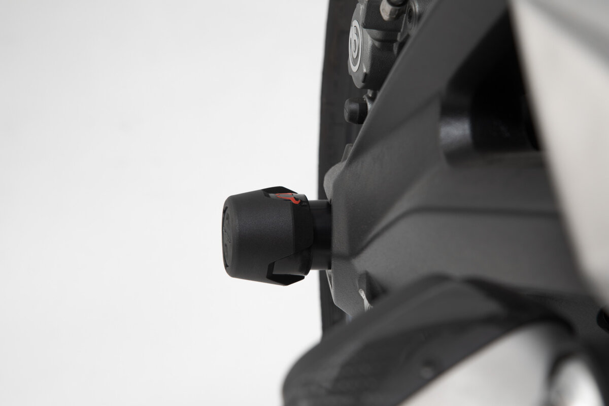 SW-Motech Sturzpad-Kit für Hinterachse schwarz für Triumph Street Triple, Daytona