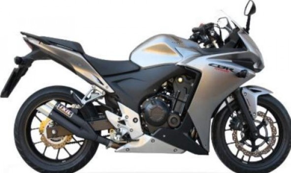 IXIL HYPERLOW BLACK XL Edelstahl-Endtopf für CBR 500 R / CB 500 F (Bj.13-15) / CB 500 X (Bj.13-16)