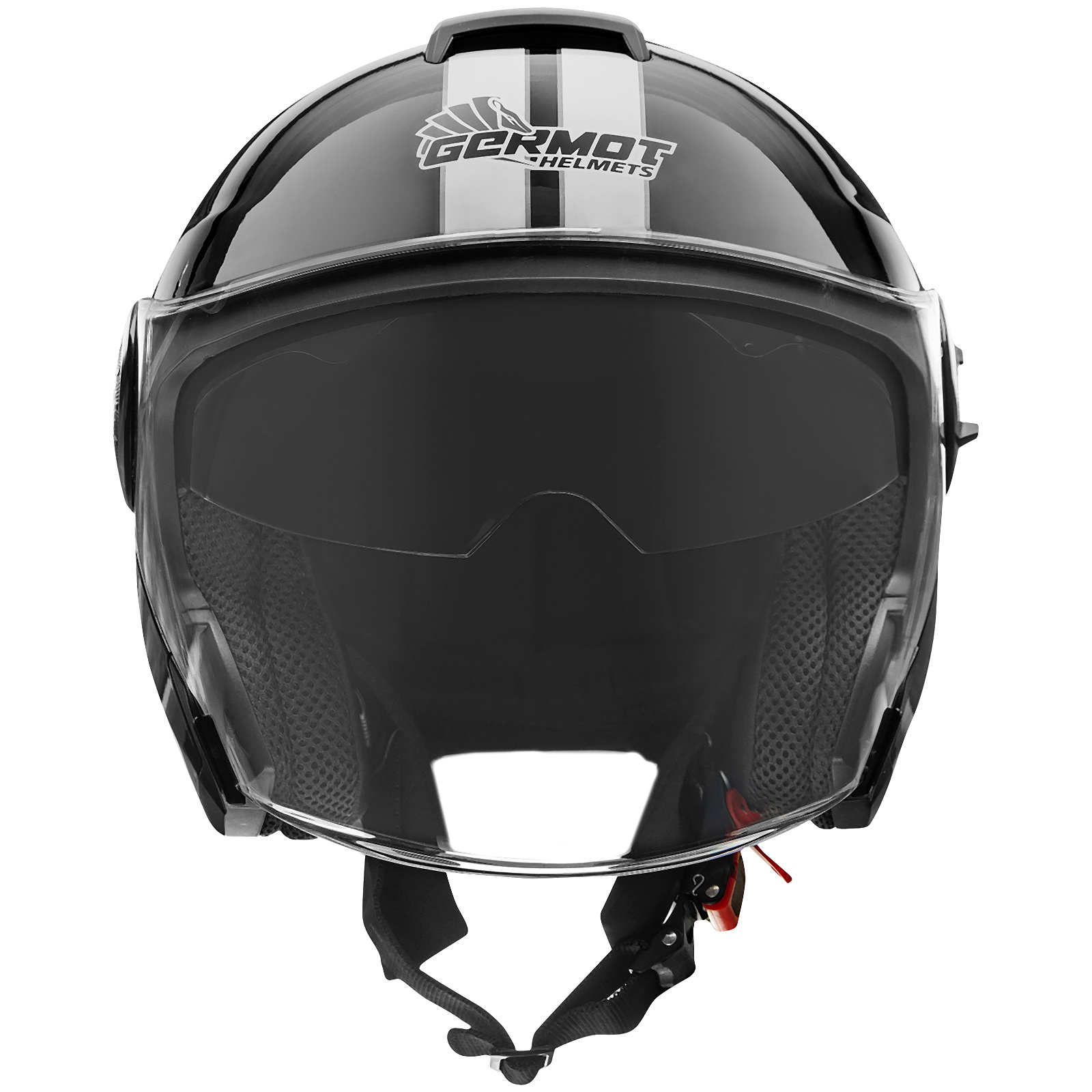 Germot Helm GM 660, schwarz/weiß