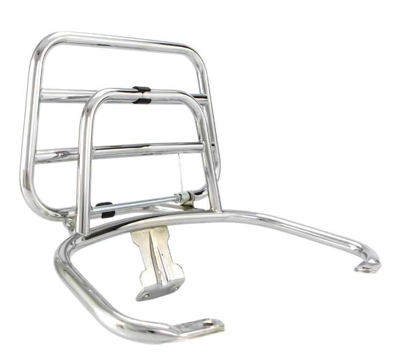 Gepäckträger hinten für Vespa LX /​LXV /​S 50-150ccm, klappbar, chrom