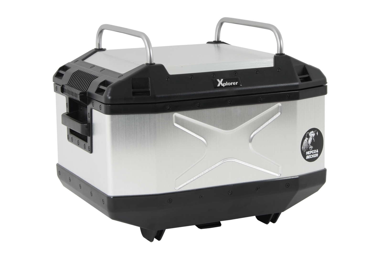 Reling silber für Xplorer Topcase 45 inkl. Befestigungsmaterial Hepco & Becker
