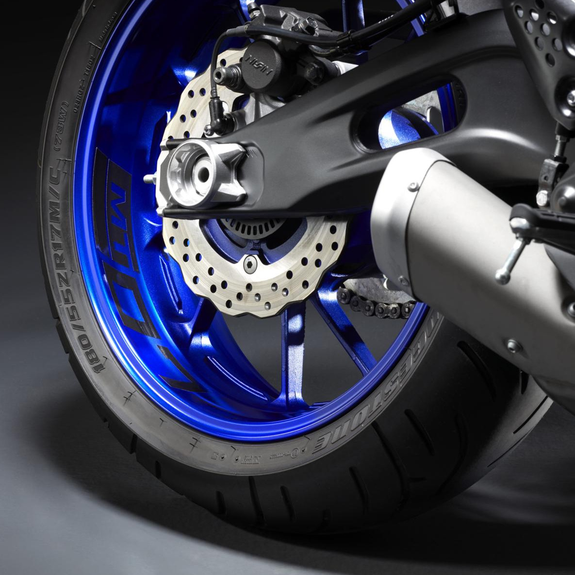 Reflektierender Felgenaufkleber für Hinterrad für MT-07 (21-) Original Yamaha