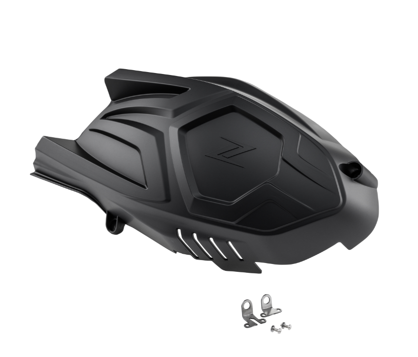 Abdeckung Variodeckel ZELIONI für Vespa GTS/​GTS Super/​GTV HPE 300ccm, schwarz matt