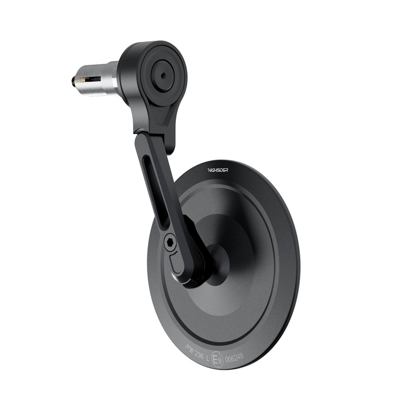 HIGHSIDER pro Lenkerendenspiegel Montana-Slim Schwarz Kurz (1Stck.)
