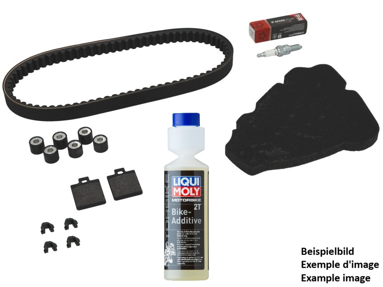 Inspektionskit Premium (OEM) mit Bremsbelägen + Additiv Aprilia Atlantic 300 4T 2010-2012