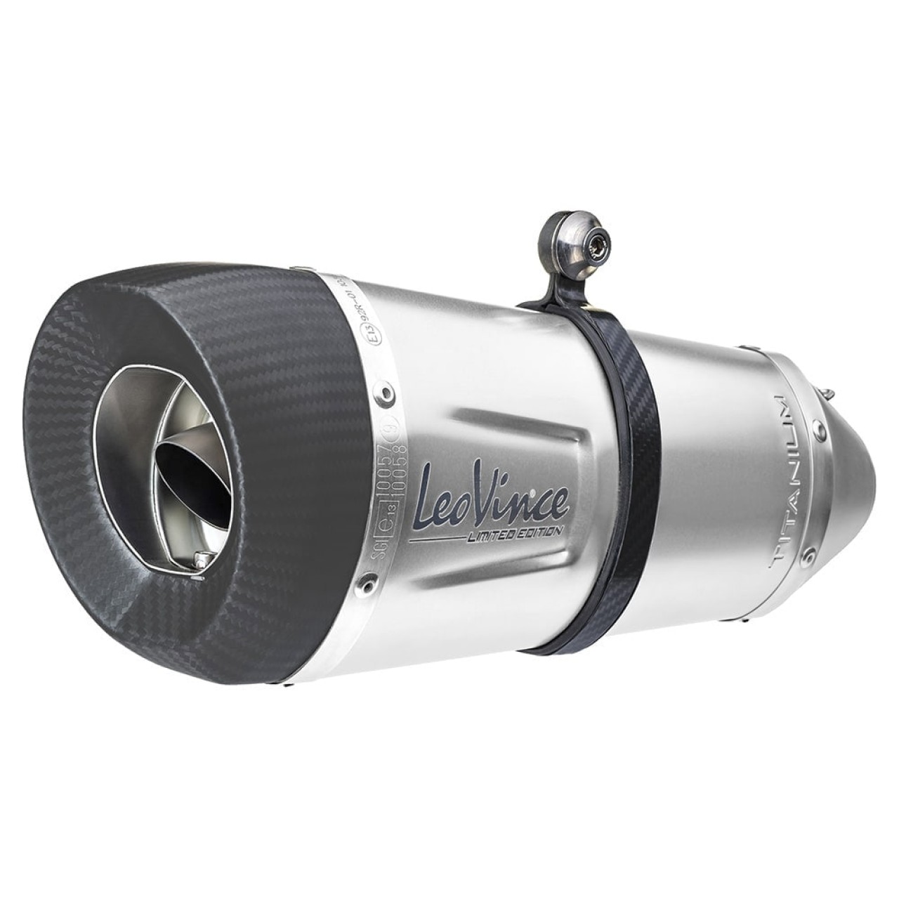 LeoVince Auspuffanlage Factory S für BMW R 1200 R /RS, Titan, silber, slip on, Euro4, E-Gutachten