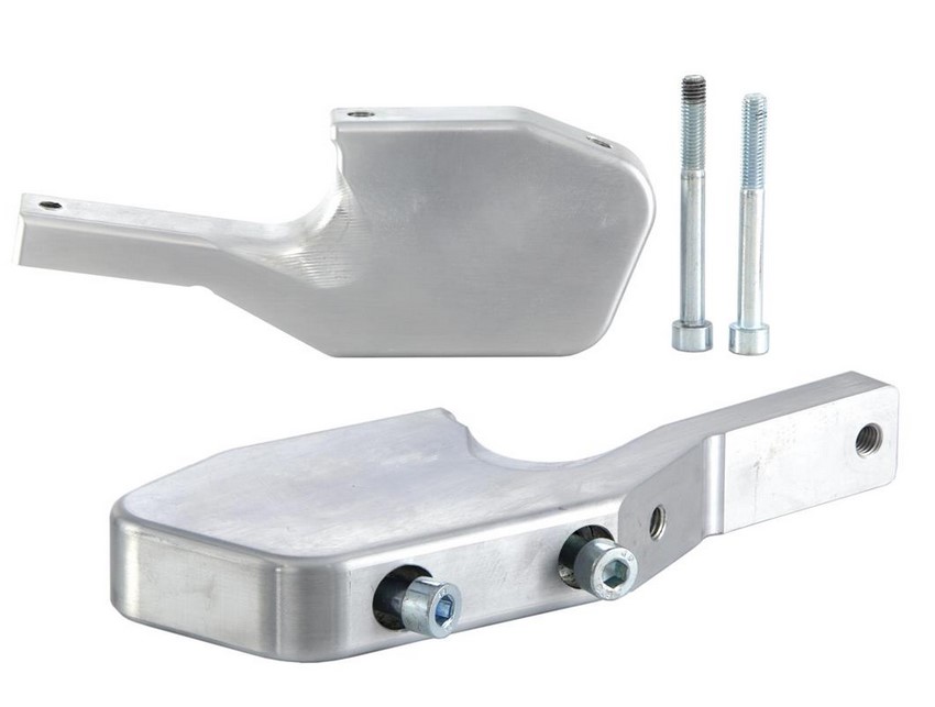 Fußrastenadapter Sozius für Vespa GTS/​GTS Super/​GTV/​GT 60/​GT/​GT L 125-300ccm, silber glänzend