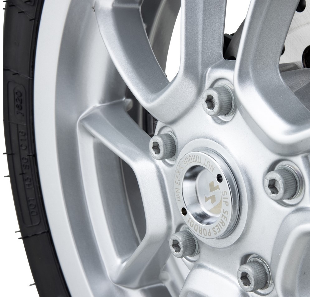 Staubschutzkappe 12" Felge vorne für Vespa GTS/​GTS Super/​GTV/​GT 125-300ccm, chrom