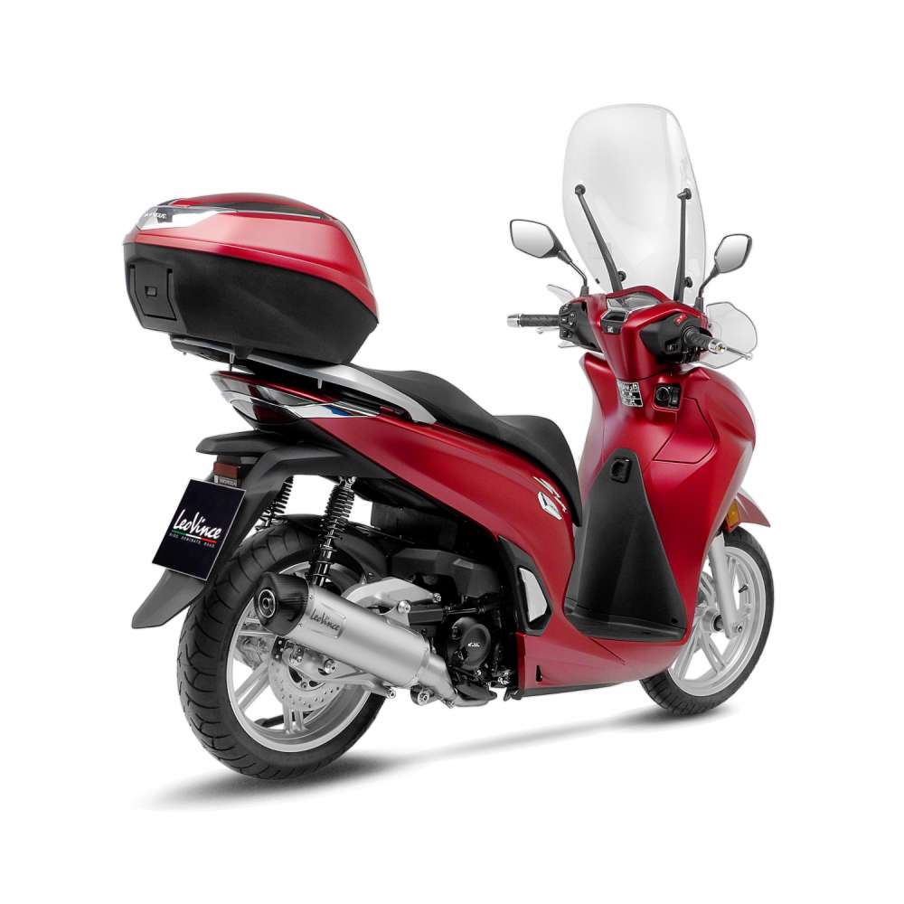 LeoVince Auspuffanlage LV One Evo für Honda SH 350 i, Edelstahl silber, slip on, E-Gutachten