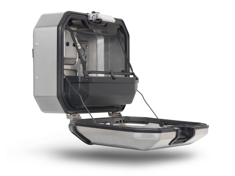 Shad Seitenkoffer Terra TR47, links, Aluminium silber, 47 l