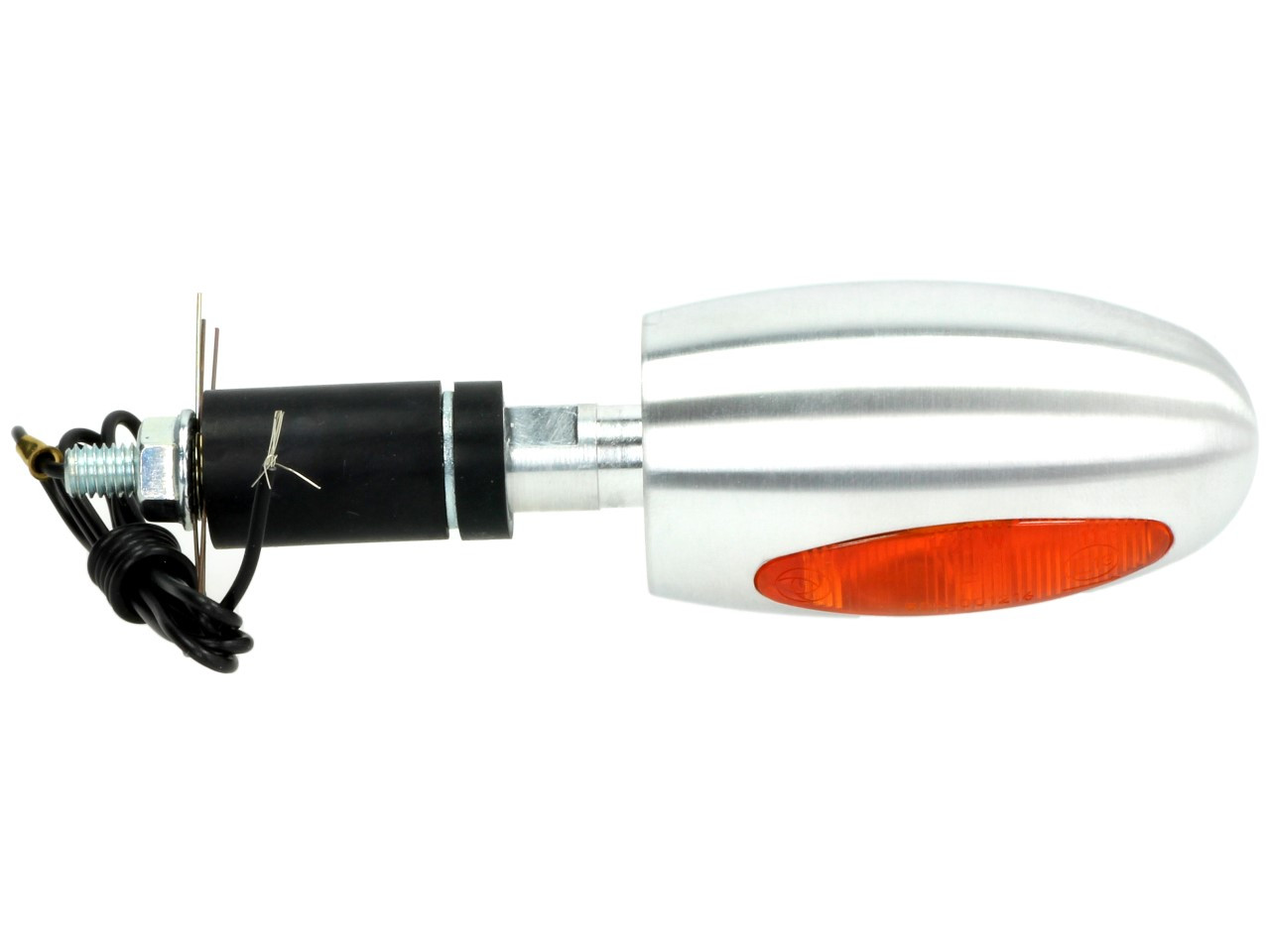 Kellermann Blinker, BL 1000 yellow, Aluminium, Halogen, VR/VL, 12 V, 21 W, silber seidenmatt