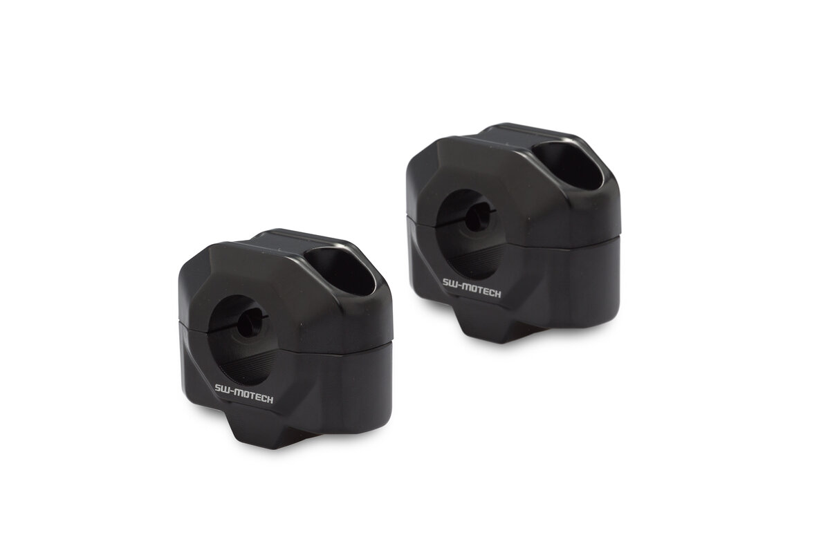 SW-Motech Lenkererhöhung, schwarz für Ø 22 mm Lenker, H=20 mm für Yamaha XT 660 R /X