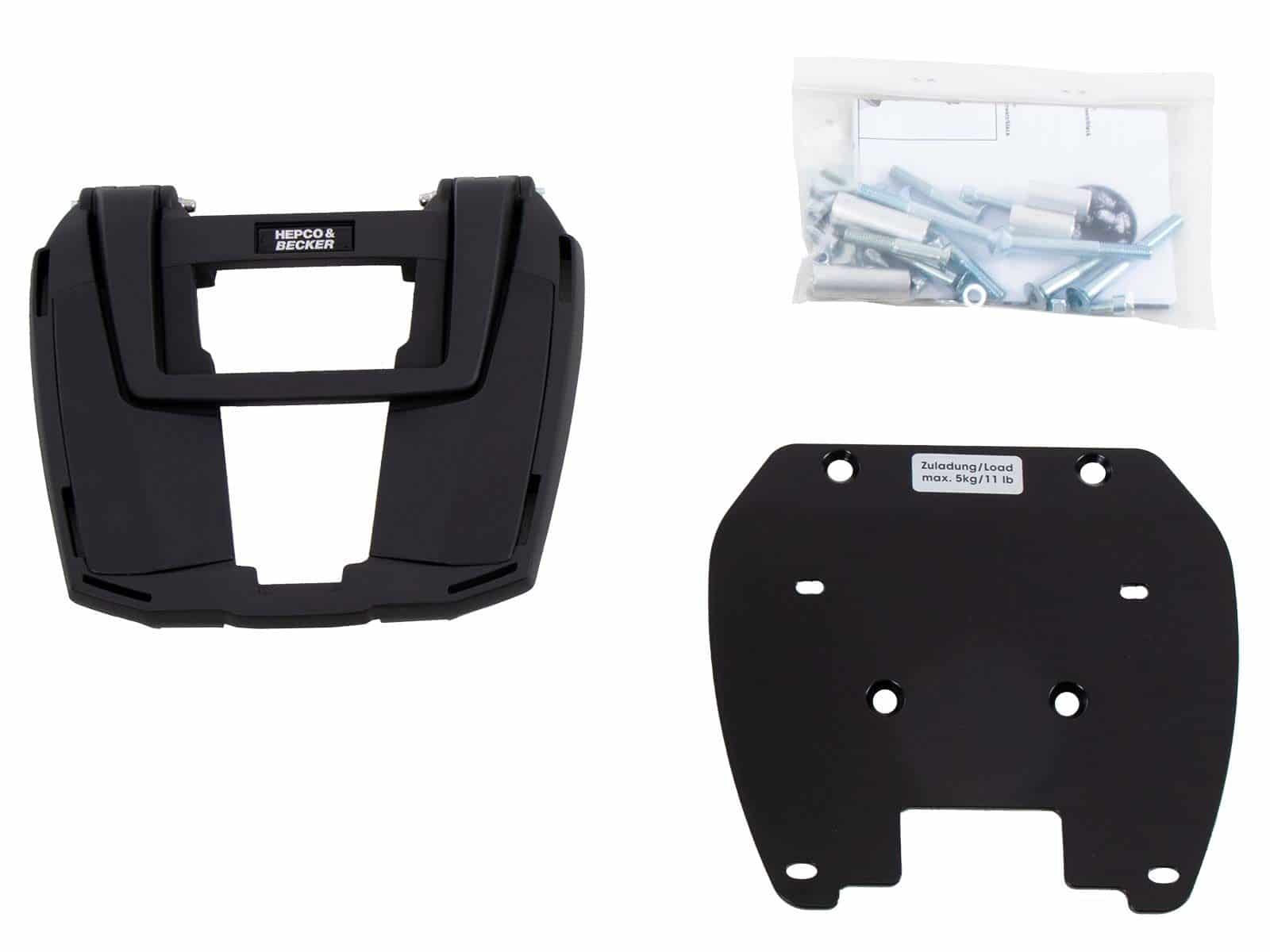 Easyrack Topcaseträger schwarz für BMW F 800 GS (08-18) Hepco & Becker
