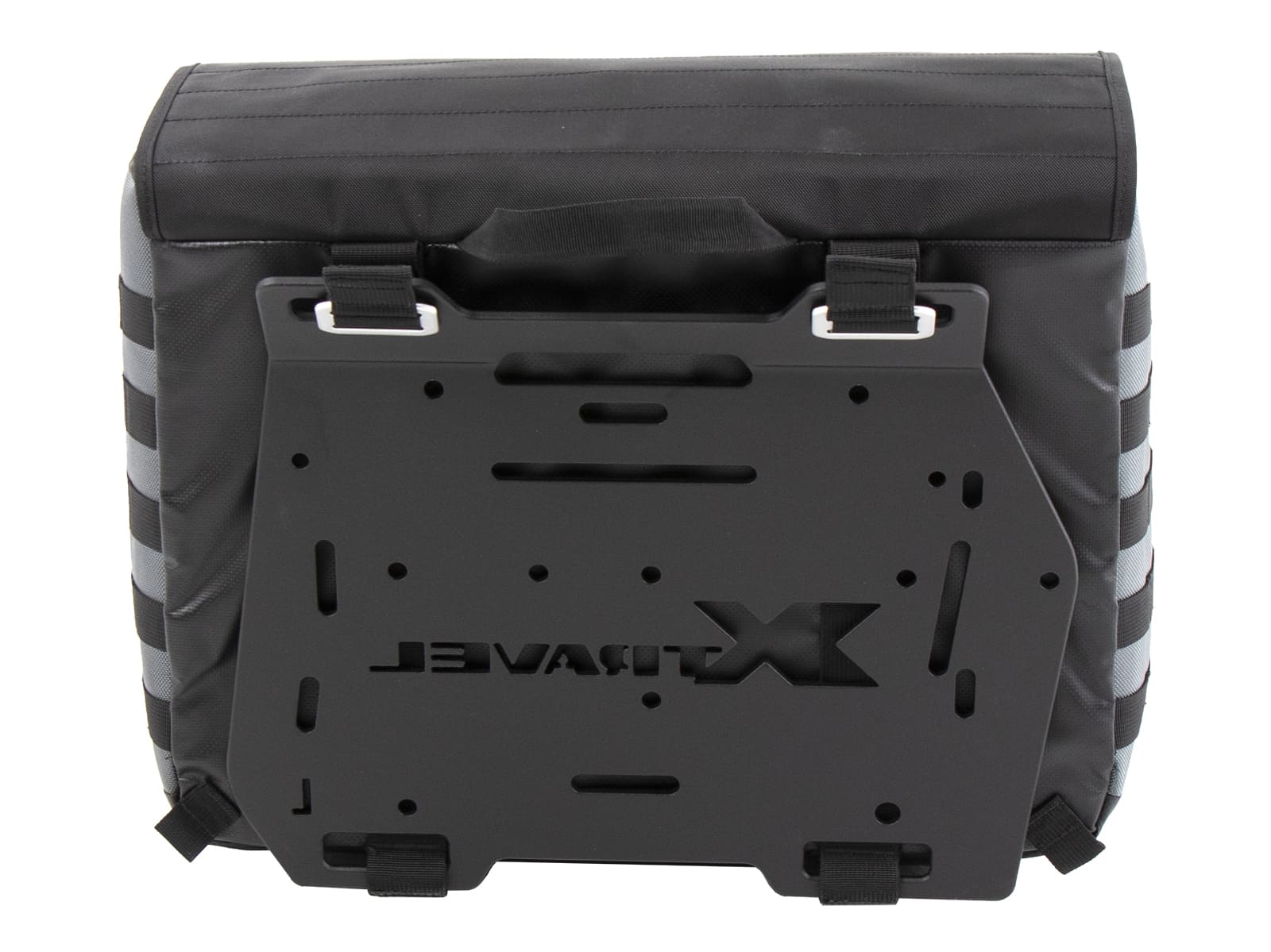 Seitentaschensatz Xtravel Basic inkl. 2x Universaladapterplatte für Rohrseitenkofferträger