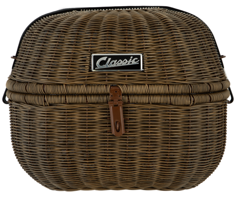 Gepäckkorb Classic für Vespa, dunkelbraun
