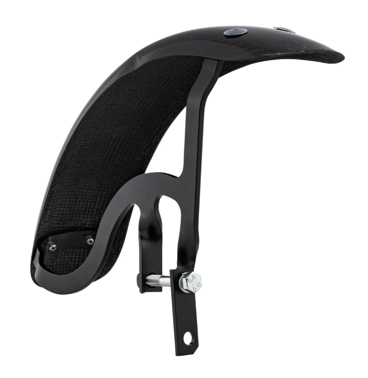 Kotflügel Garelli Race EVO II für Vespa PX 80-200ccm, Carbon, Halter schwarz